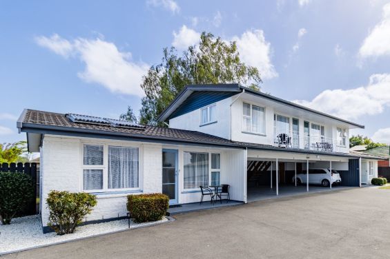 Undercover car parking for the Large Two-Bedroom Apartment at Belle Bonne Motel Christchurch